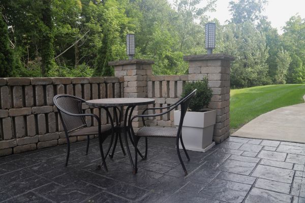 Concrete Patio Stamping in Danville